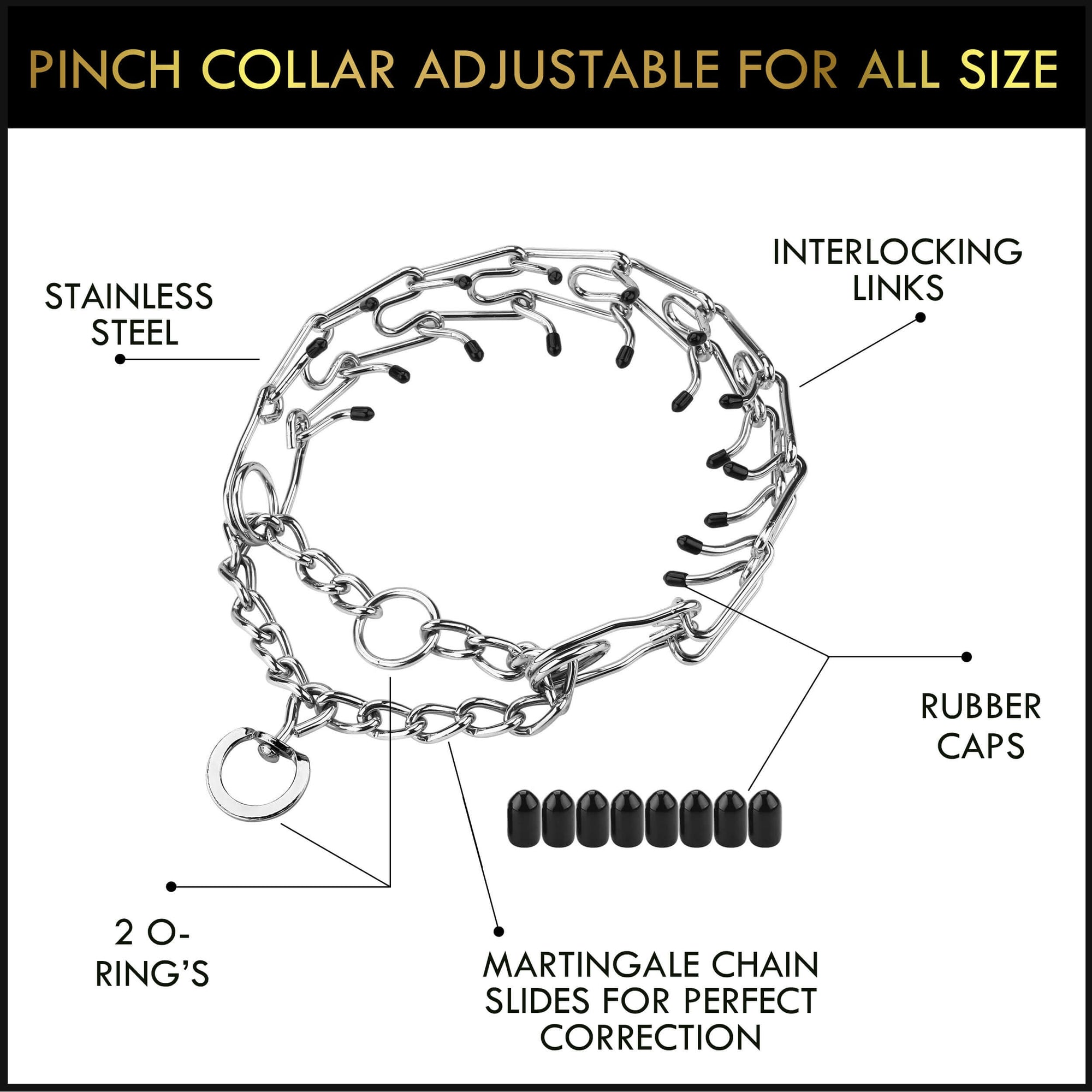 Prong Collar for Dogs by DogStuff Dogstuff dogstuff