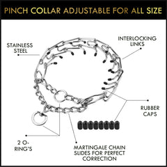 Prong Collar for Dogs by DogStuff | Pinch Collar to Train Dog Properly