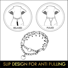 Prong Collar for Dogs by DogStuff | Pinch Collar to Train Dog Properly