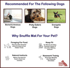 Snuffle Mat for Dogs - Interactive Non-Slip Feeding Mat & Slow Feeder - Training and Stress Relief
