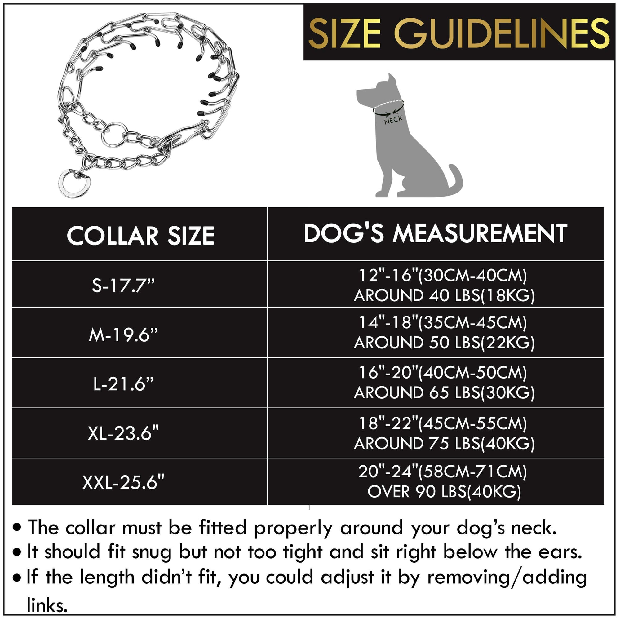 Prong Collar for Dogs by DogStuff Dogstuff dogstuff
